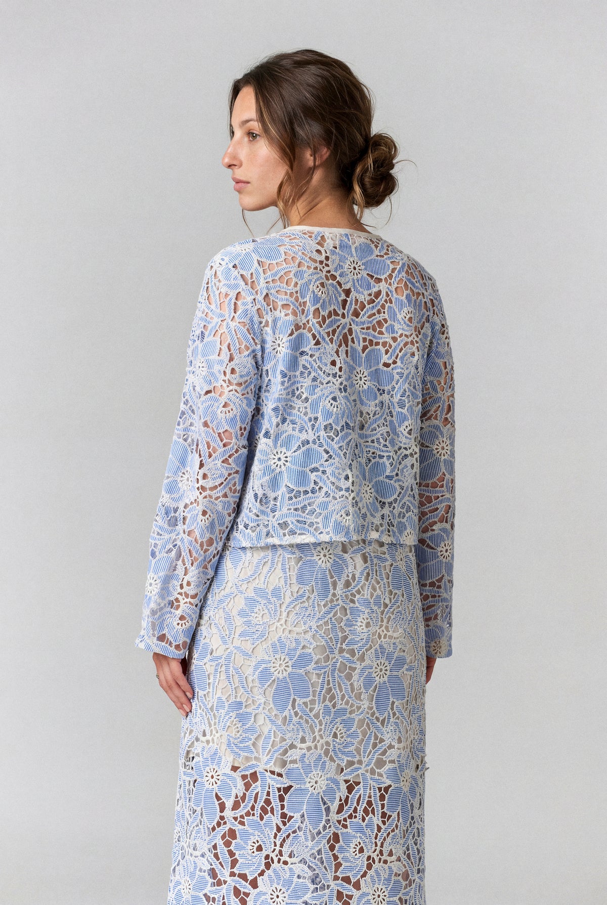 CASAQUETO FLOWER BLUE