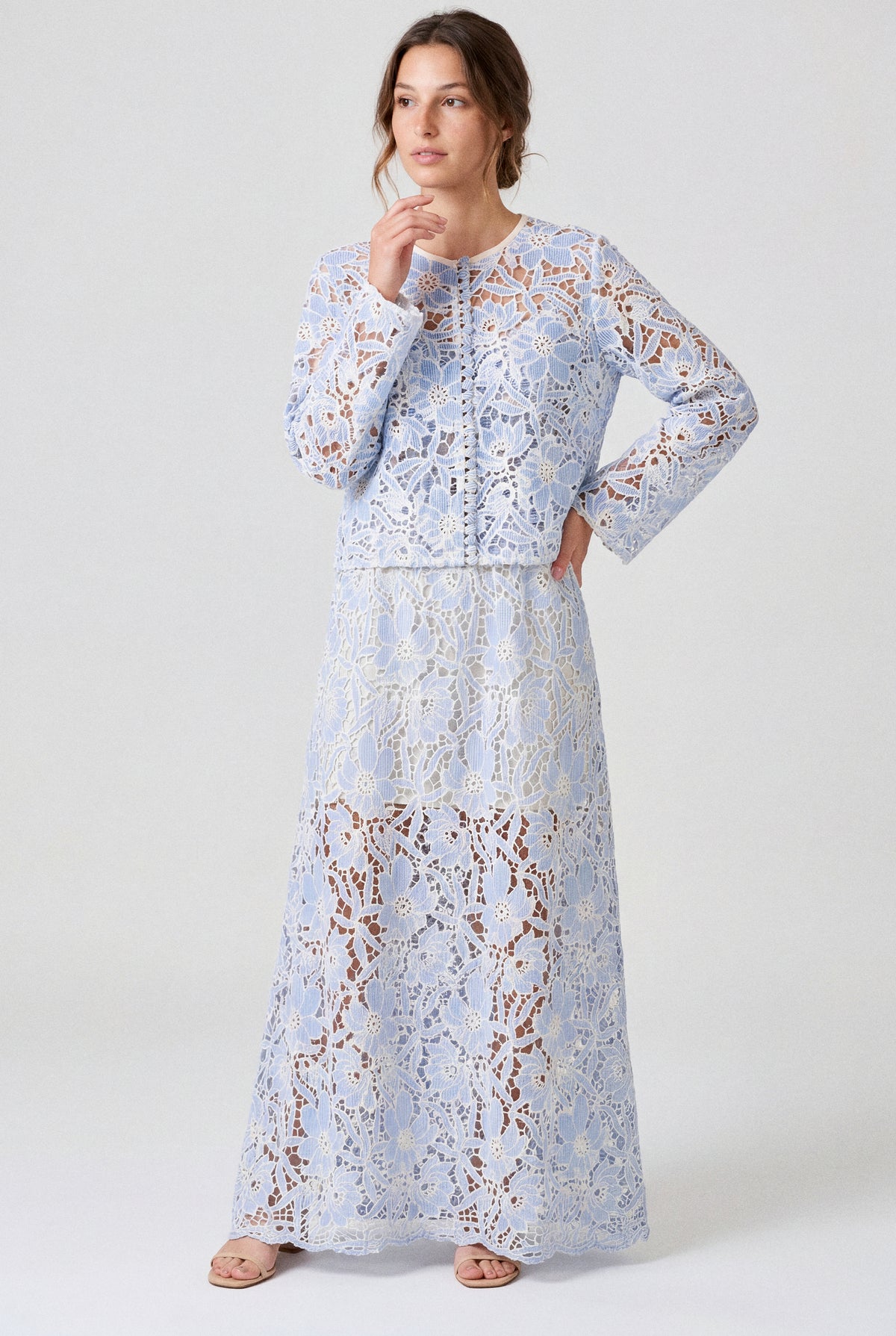 CASAQUETO FLOWER BLUE