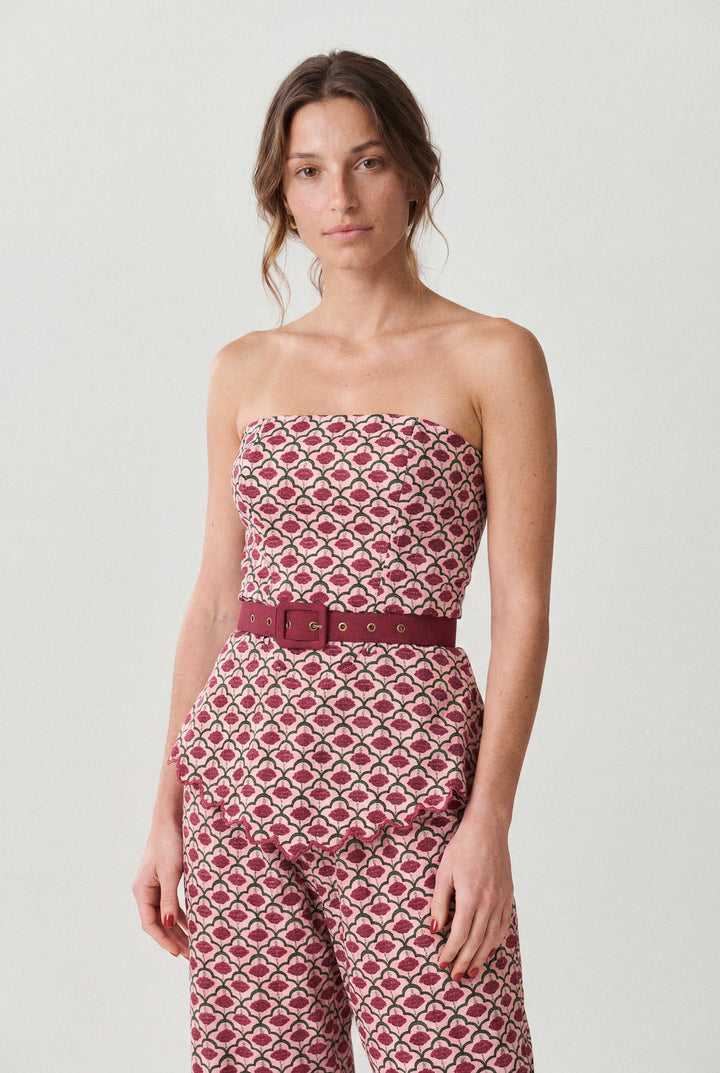 CORSET LILY BLOOM ESTAMPA CLARA