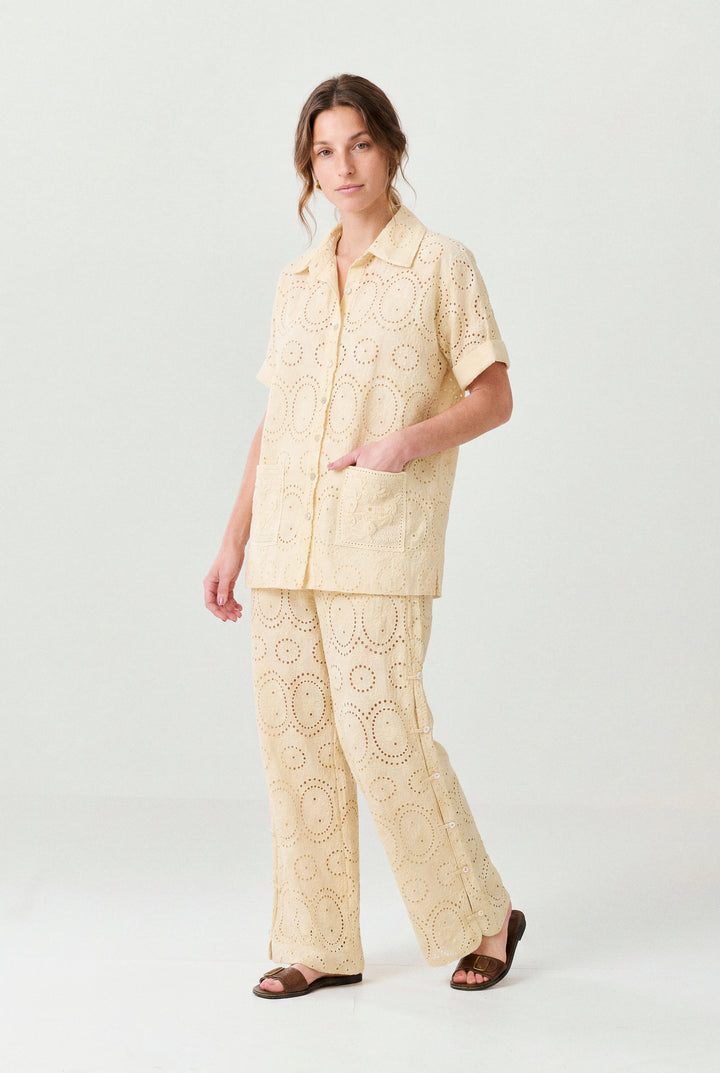 CALÇA CIRANDA SOL AMARELO