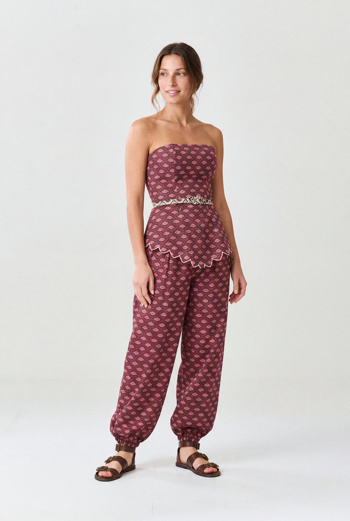 CORSET LILY BLOOM ESTAMPA ESCURA