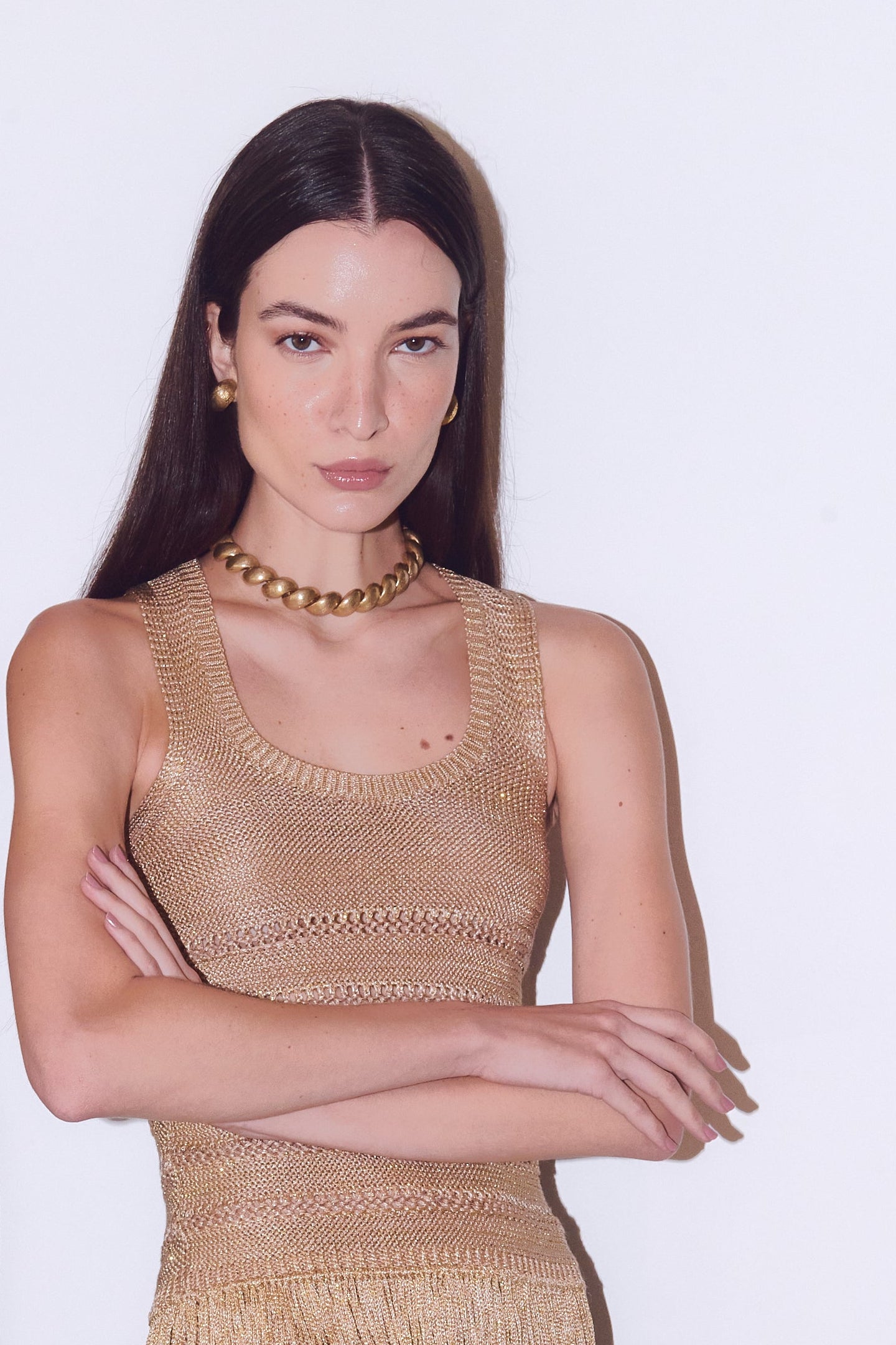 BLUSA FRANJA DOURADO