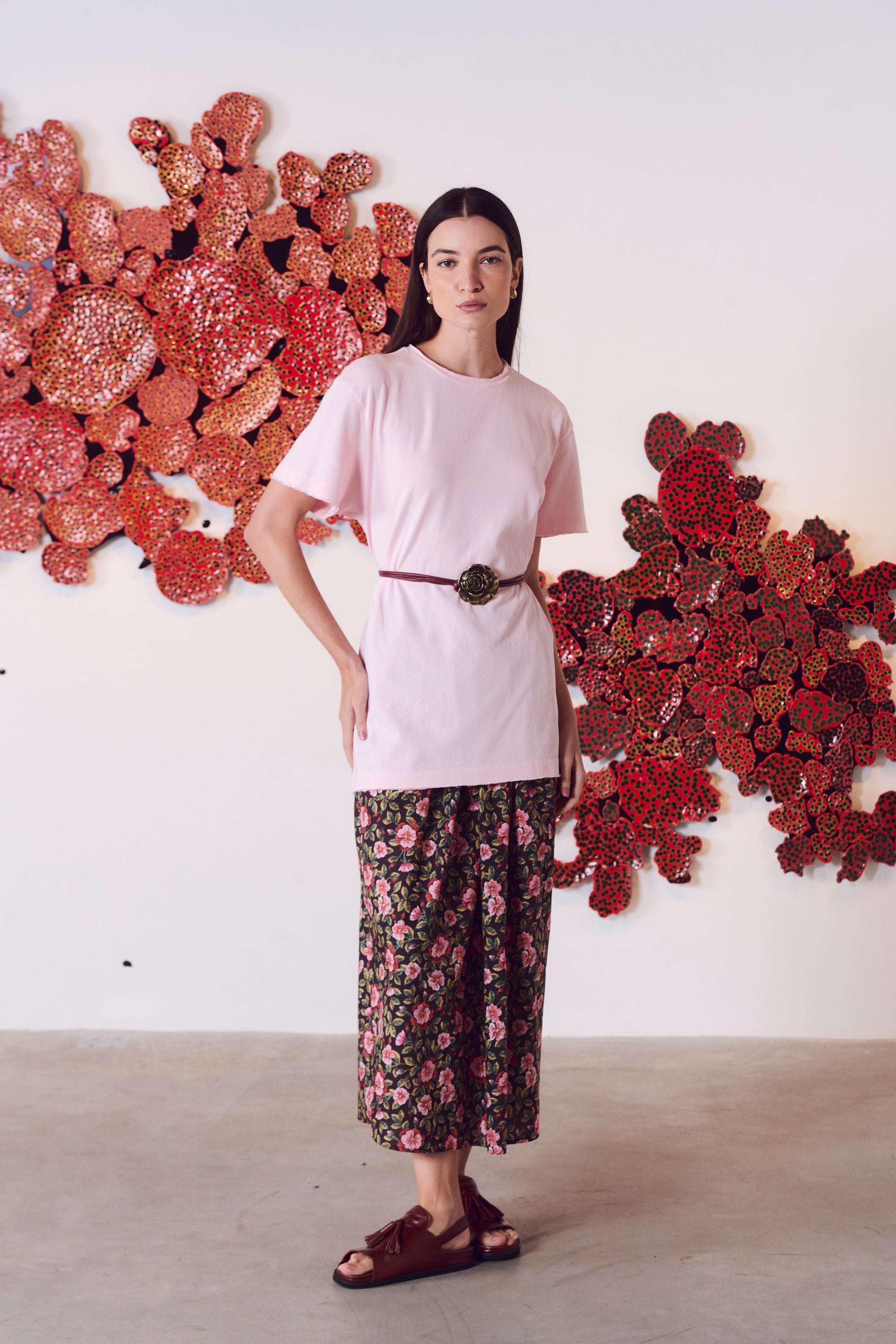 T-SHIRT OVER ROSA CLARO