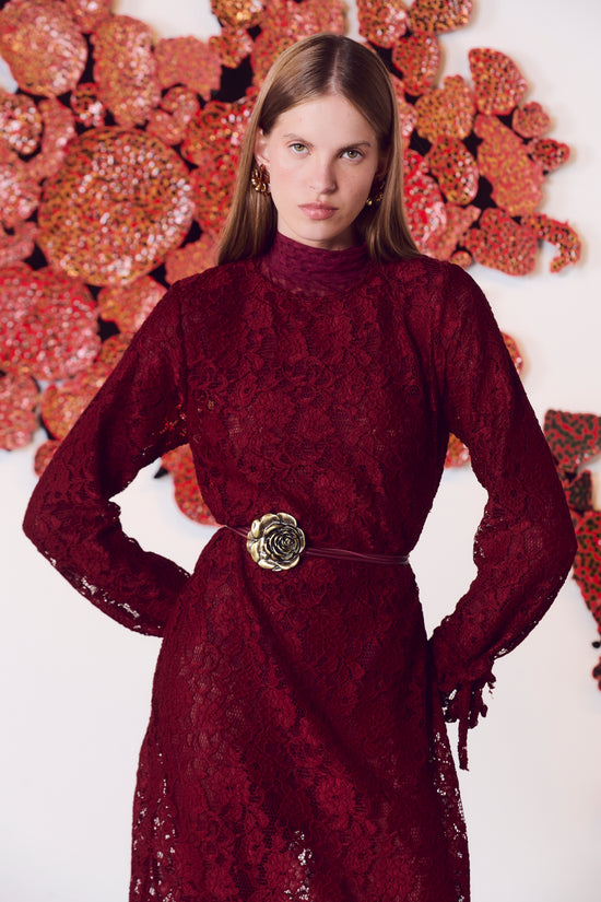 VESTIDO VAREJÃO VINHO