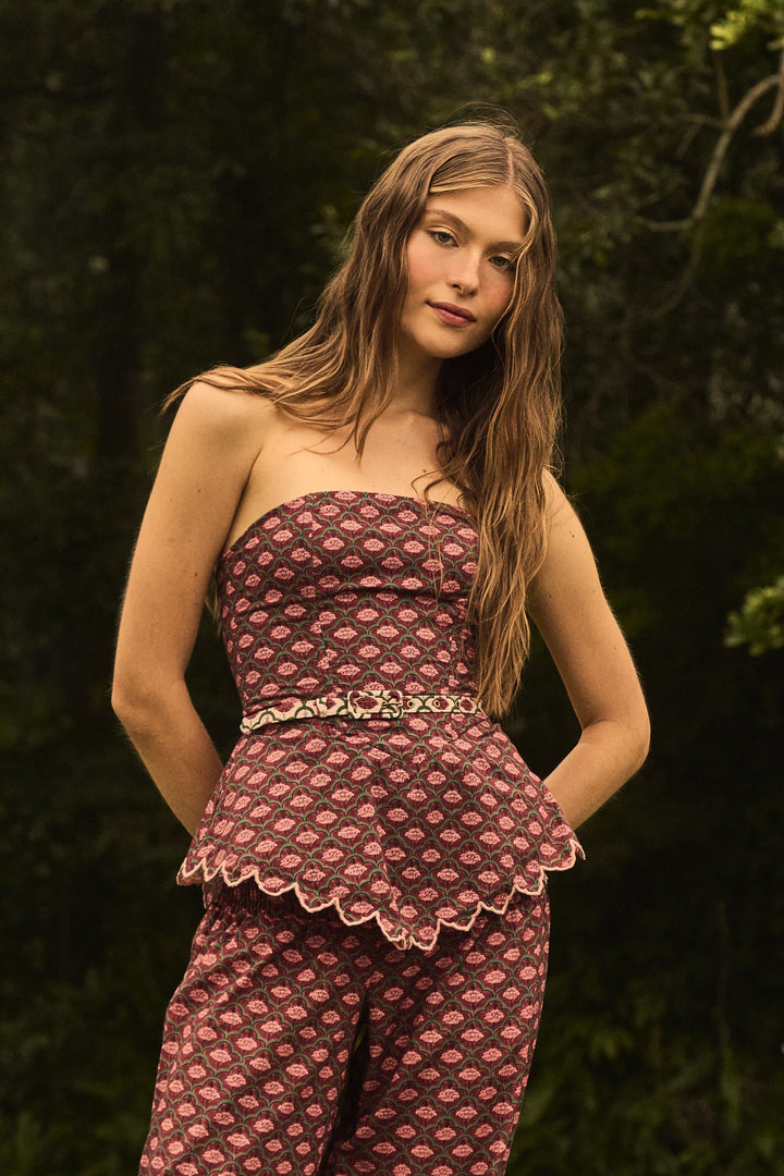 CORSET LILY BLOOM ESTAMPA ESCURA