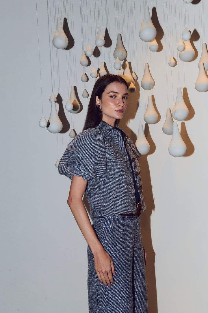 JAQUETA BOTONÊ AZUL