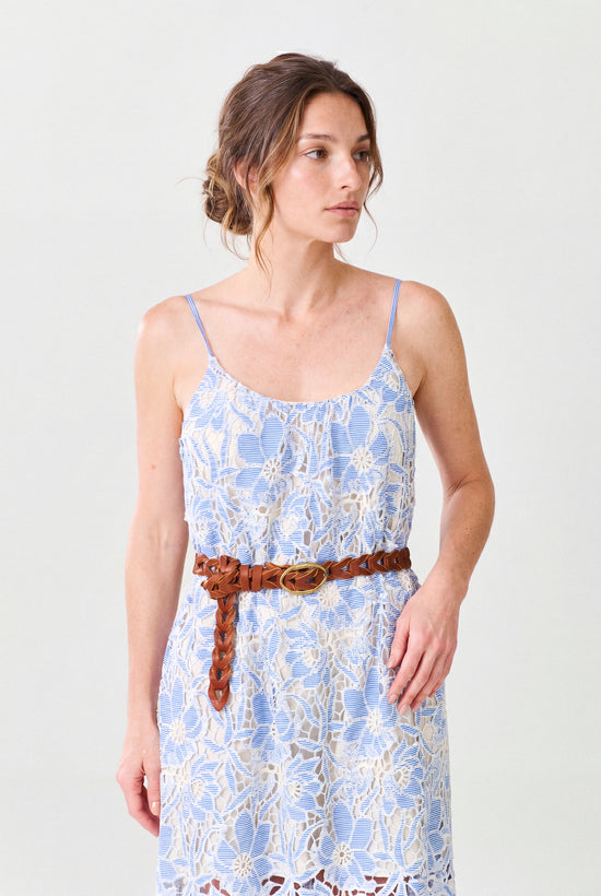 VESTIDO FLOWER BLUE